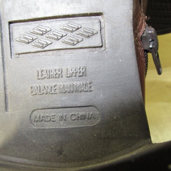 Crossing Pointe Women's Y2K Ankle Boots Brown Leather Zip Size 7.5 - Picture 9 of 9